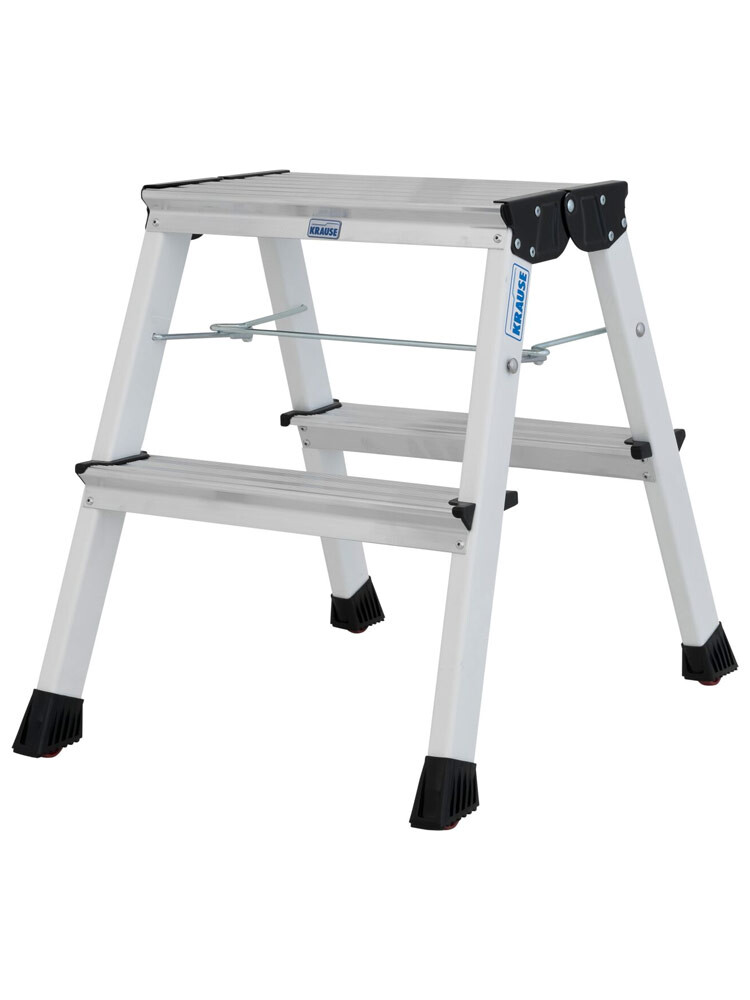 KRAUSE Rolly schodki jezdne dwustronne składane 2x2 (białe)